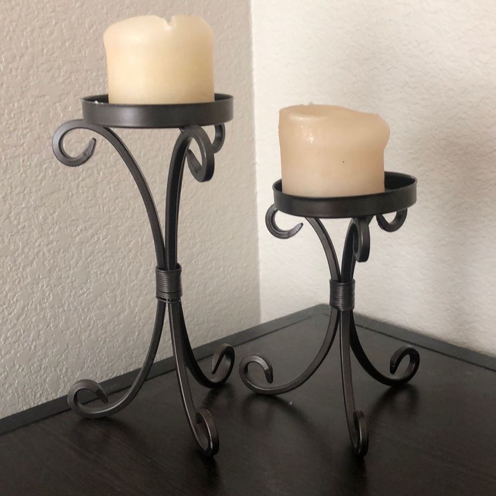 Candle stands 🤍set of 2